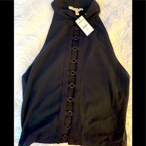 NWT Express crop Top-Black Medium